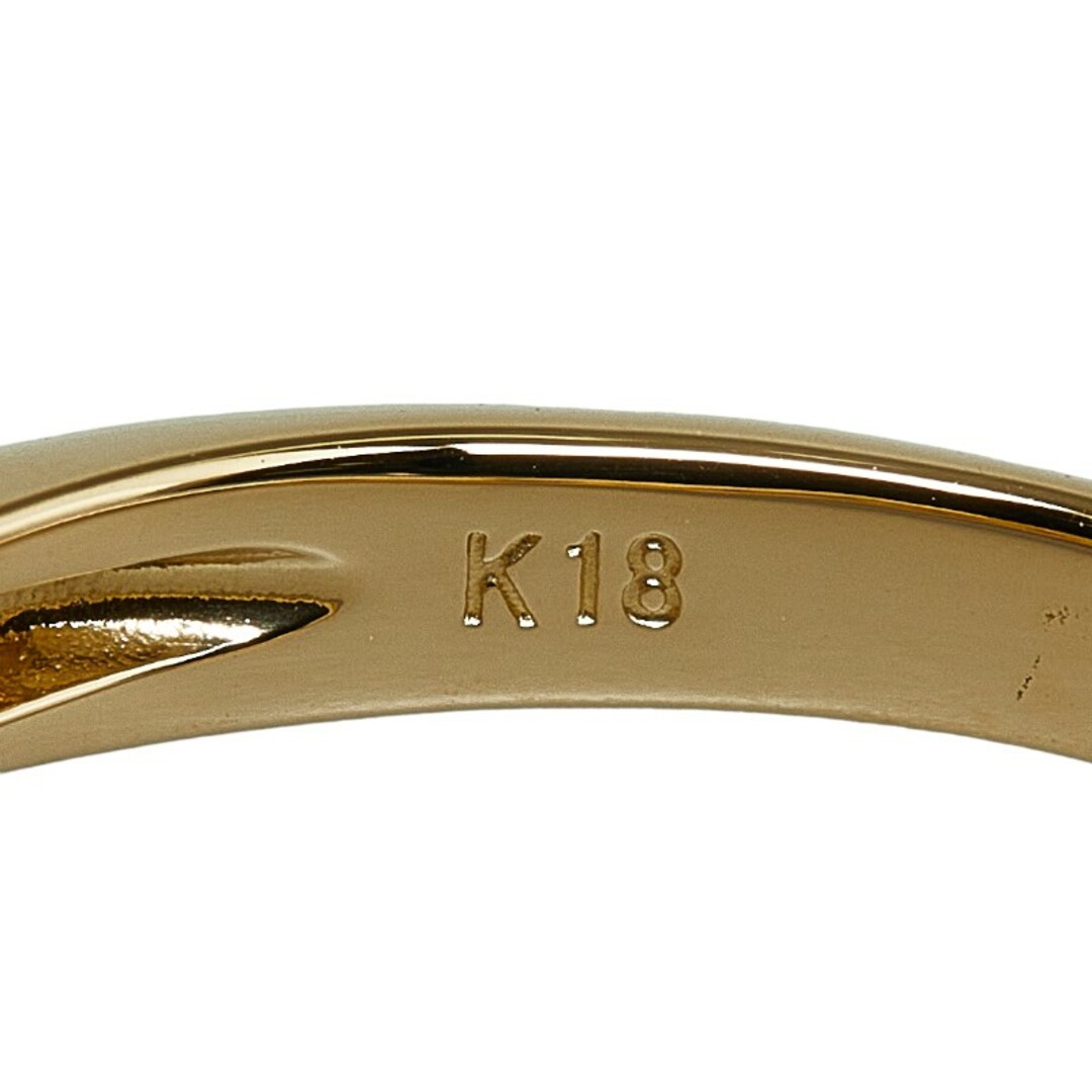 美品 K18YG イエローゴールド リング 指輪 ダイヤ 0.15ct 【1-0143433】 レディースのアクセサリー(リング(指輪))の商品写真