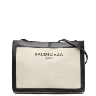 バレンシアガ(Balenciaga)のバレンシアガ ネイビーポシェット 斜め掛け ショルダーバッグ 339937 キャンバス レディース BALENCIAGA 【214-43862】(ショルダーバッグ)