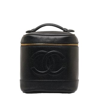 シャネル(CHANEL)の美品 シャネル ココマーク バニティバッグ 化粧ポーチ A01998 キャビアスキン レディース CHANEL 【222-44091】(その他)