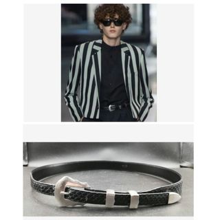 セリーヌ CELINE 19SS ウォータースネークウエスタンベルト