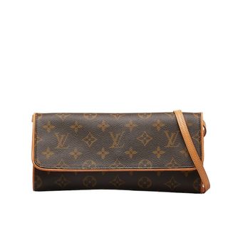 ルイヴィトン(LOUIS VUITTON)のルイ ヴィトン モノグラム ポシェット ツインGM 斜め掛け ショルダーバッグ M51852 PVC レディース LOUIS VUITTON 【1-0144457】(ショルダーバッグ)