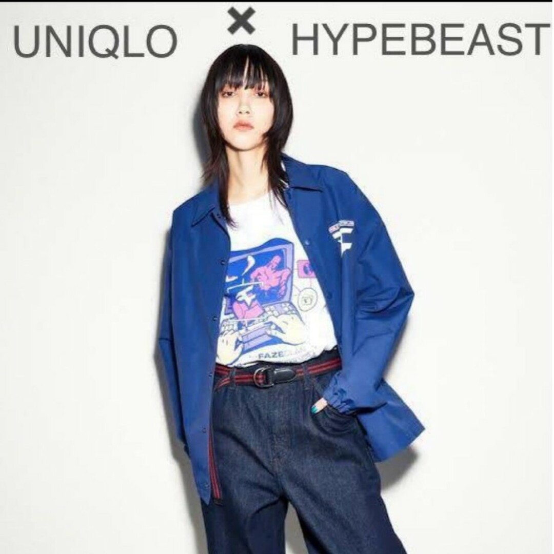 UNIQLO(ユニクロ)の【美品】ユニクロ ハイプビースト　コーチジャケット  M男女兼用 メンズのジャケット/アウター(ナイロンジャケット)の商品写真