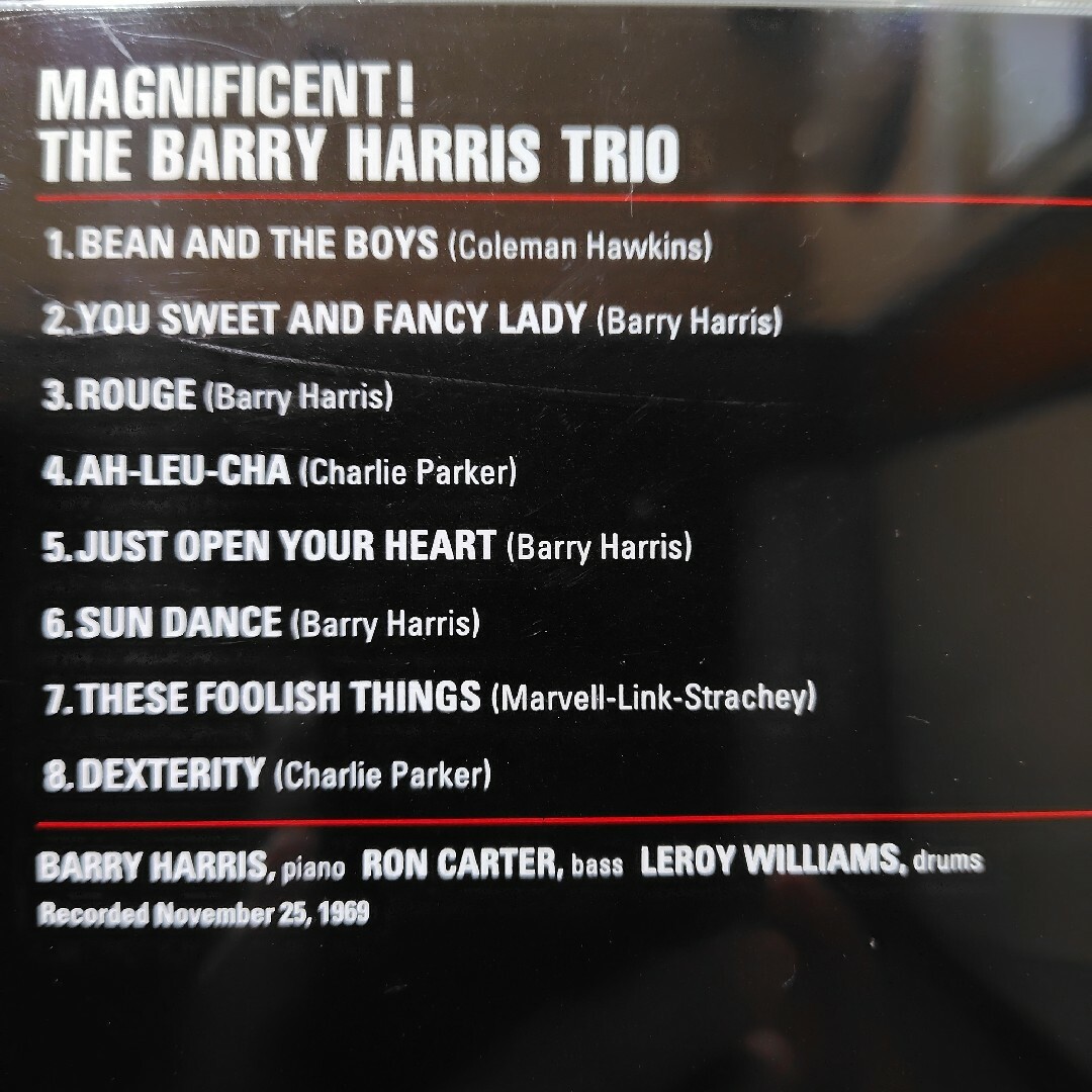 バリー・ハリス/マグニフィセント【CD】 エンタメ/ホビーのCD(ジャズ)の商品写真
