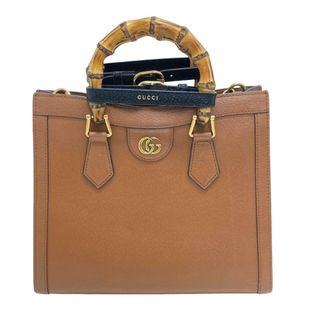 グッチ(Gucci)のグッチ GUCCI ショルダーバッグ
 バンブー ダイアナ 2way 702721 ブラウン(ショルダーバッグ)