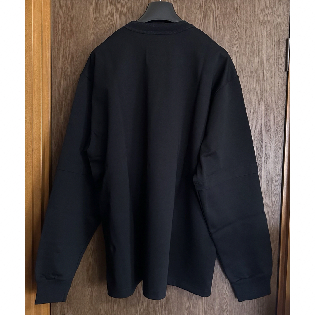 sacai(サカイ)の黒3新品 sacai サカイ メンズ S ロゴ ロング Tシャツ 長袖 ブラック メンズのトップス(スウェット)の商品写真