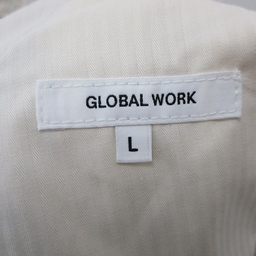 GLOBAL WORK(グローバルワーク)のグローバルワーク テーパードパンツ ギャザー シンプル L ベージュ /KT33 レディースのパンツ(その他)の商品写真