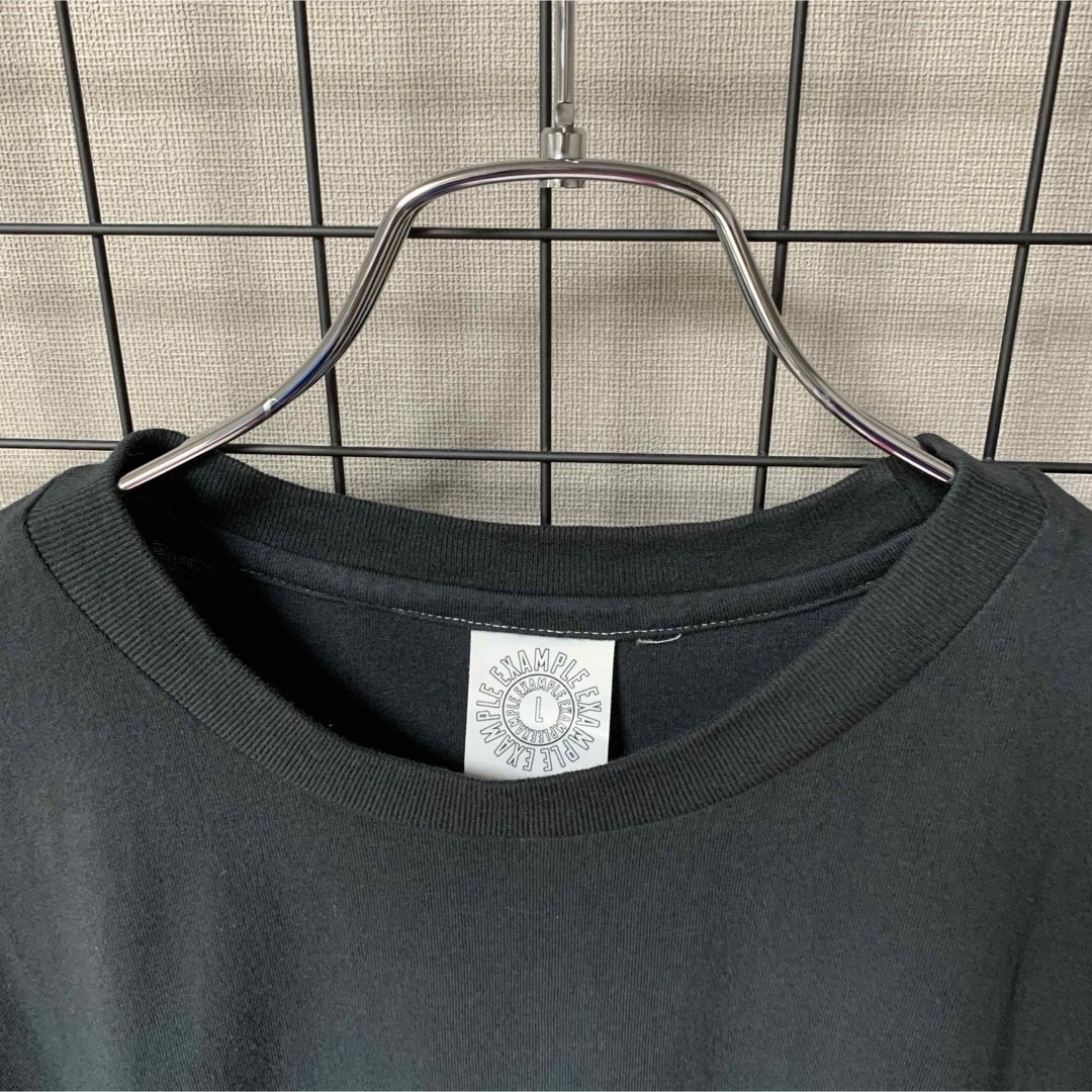 【美品】EXAMPLE HALF TONE TEE ツートン Tシャツ サイズL メンズのトップス(Tシャツ/カットソー(半袖/袖なし))の商品写真