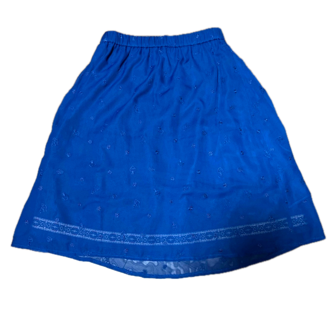 E hyphen world gallery(イーハイフンワールドギャラリー)のイーハイフン#ブルー#シフォンスカート#青#チロリアン#メキシカン#メルヘン レディースのスカート(ひざ丈スカート)の商品写真