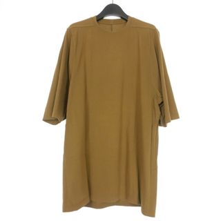 リックオウエンス(Rick Owens)のリックオウエンス 19SS クルーネックTシャツ カットソー 半袖 S ブラウン(Tシャツ/カットソー(半袖/袖なし))