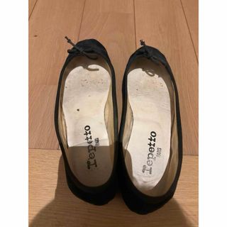 レペット(repetto)のレペット　黒　バレエシューズ　35 ベロア素材(バレエシューズ)