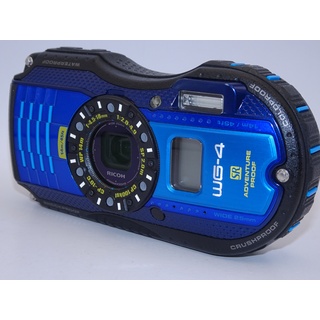 【外観特上級】RICOH 防水デジタルカメラ RICOH WG-4GPS ブルー(コンパクトデジタルカメラ)