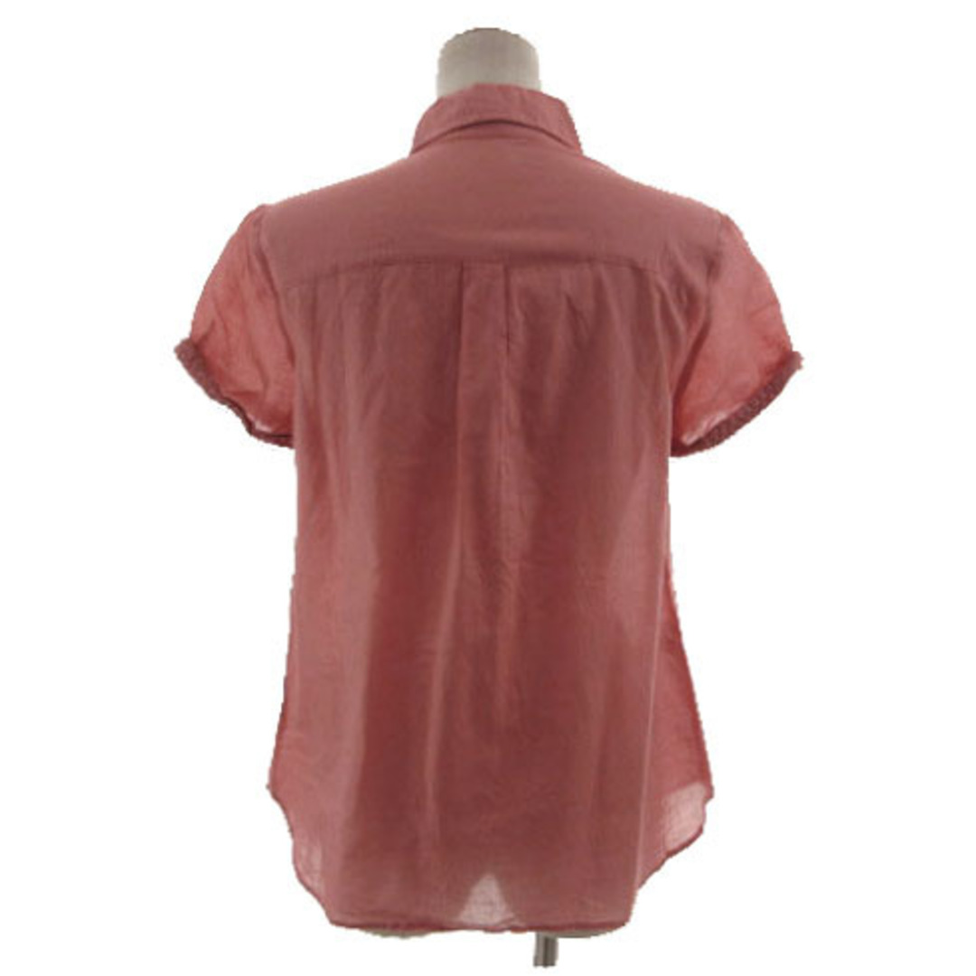 VIAGGIO BLU(ビアッジョブルー)のビアッジョブルー シャツ スキッパー プリーツ 半袖 コットン ピンク系 2 レディースのトップス(シャツ/ブラウス(半袖/袖なし))の商品写真