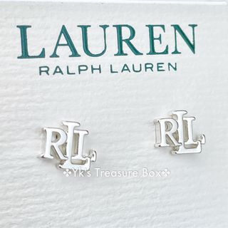 ラルフローレン(Ralph Lauren)のM040/RALPH LAUREN/シルバーロゴスタッドピアス(ピアス)