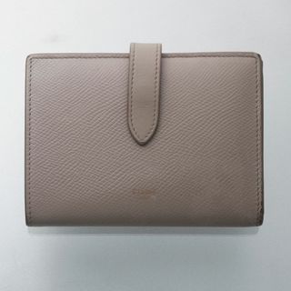 セリーヌ(celine)のK3745M セリーヌ ミディアム ストラップ 本革 二つ折 財布 ITALY製(財布)