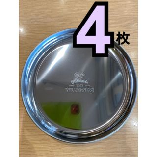 新品 ワンプレート ランチプレート ステンレスカレー皿4枚yt(食器)