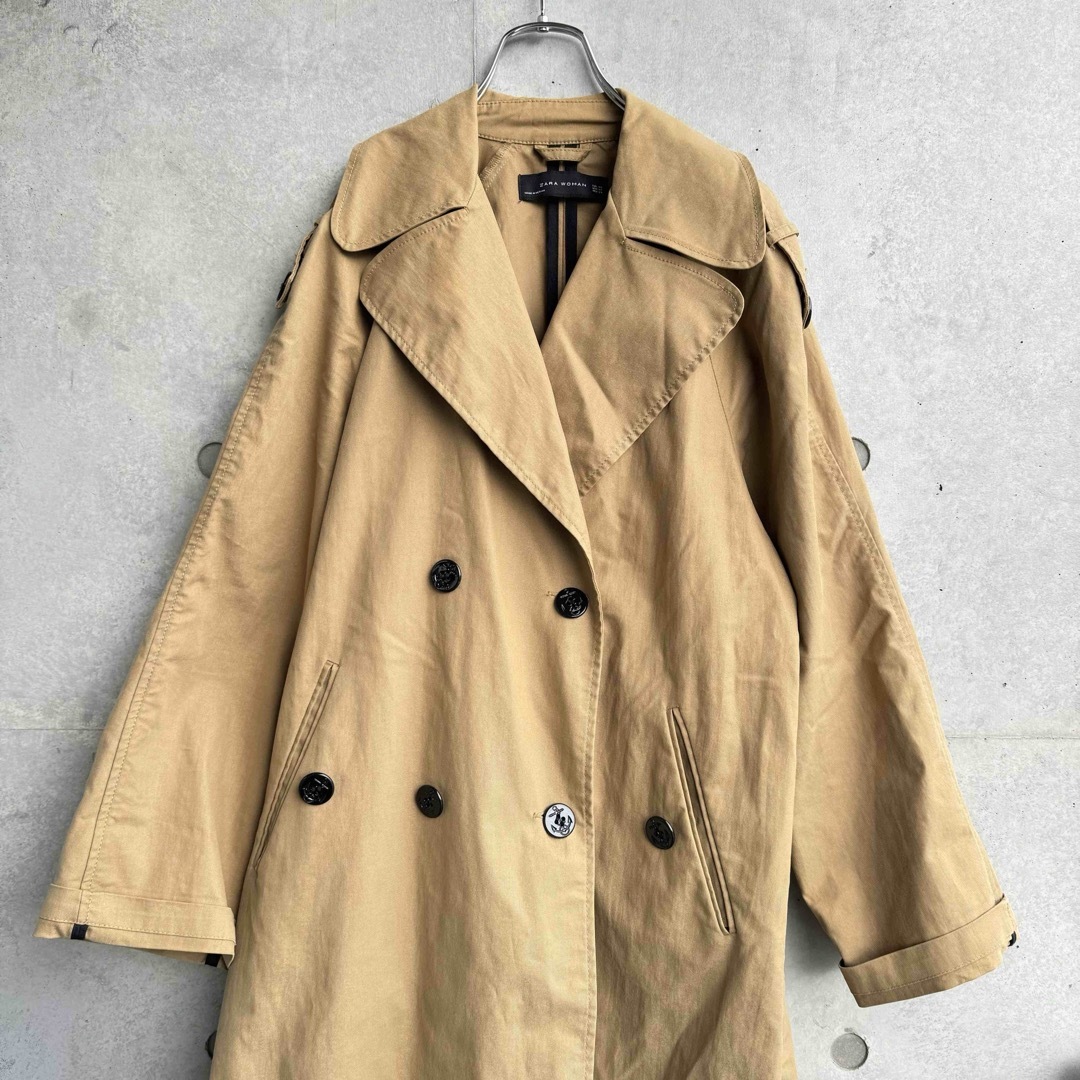 ZARA スプリングコート ベージュ トレンチコート - ジャケット・アウター ZARA スプリングコート ベージュ トレンチコート - ジャケット・アウター