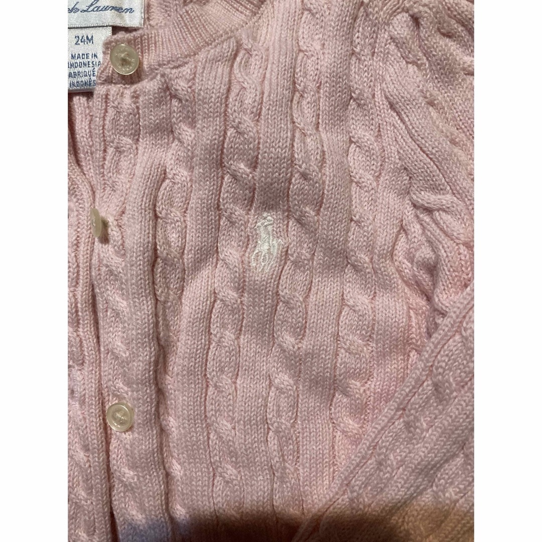 Ralph Lauren(ラルフローレン)のラルフローレン　コットンカーディガン キッズ/ベビー/マタニティのキッズ服女の子用(90cm~)(カーディガン)の商品写真