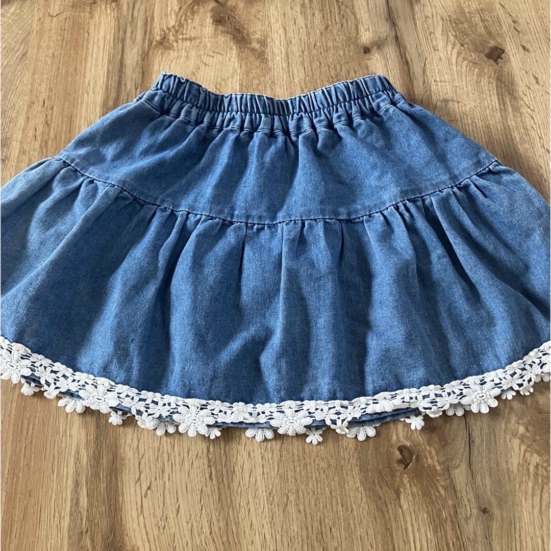 120サイズ　2枚セット　スカート　女の子 キッズ/ベビー/マタニティのキッズ服女の子用(90cm~)(スカート)の商品写真