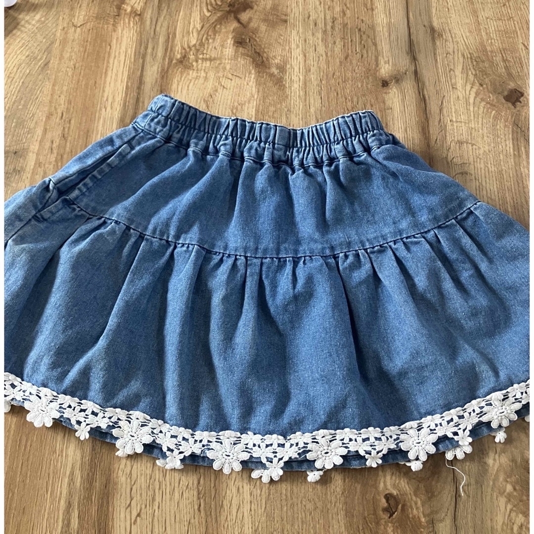 120サイズ　2枚セット　スカート　女の子 キッズ/ベビー/マタニティのキッズ服女の子用(90cm~)(スカート)の商品写真