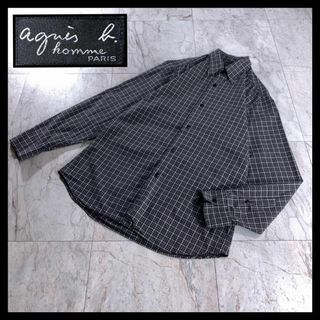 アニエスベー(agnes b.)の古着 agnès b. HOMME アニエスベー オム チェックシャツ 黒(シャツ)