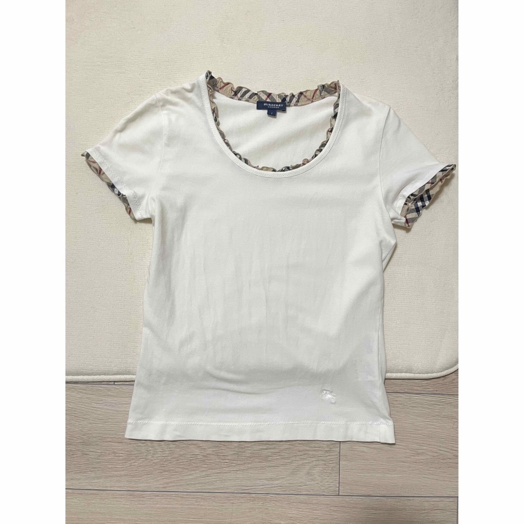 BURBERRY(バーバリー)のBurberry Tシャツ　フリル レディースのトップス(Tシャツ(半袖/袖なし))の商品写真