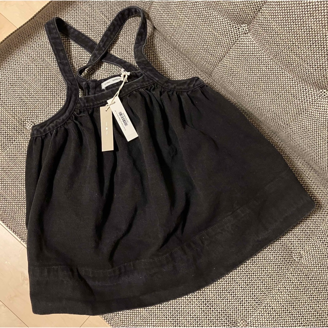 SOOR PLOOM(ソーアプルーム)の[未使用品] Soor Ploom Eloise Black Denim 5y キッズ/ベビー/マタニティのキッズ服女の子用(90cm~)(スカート)の商品写真