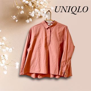 ユニクロ(UNIQLO)の【未使用に近い】UNIQLO☆長袖ブラウス(シャツ/ブラウス(長袖/七分))