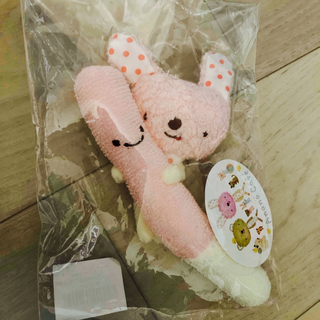 値下げ★新品★AnanoCafeニギニギラビット キッズ/ベビー/マタニティのおもちゃ(ぬいぐるみ/人形)の商品写真