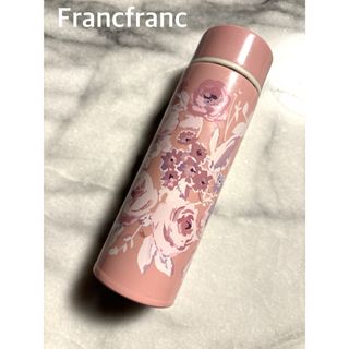 フランフラン(Francfranc)のFrancfranc ステンレスミニボトル　ピンク　花柄(水筒)