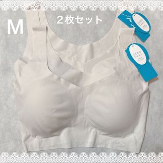 スロギー(sloggi)のスロギー　ゼロフィール  カップ付きハーフトップ　２枚セット　Mサイズ　新品(ブラ)