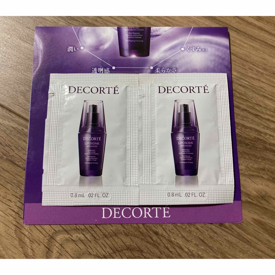 DECORTE 美容液サンプル コスメ/美容のキット/セット(サンプル/トライアルキット)の商品写真