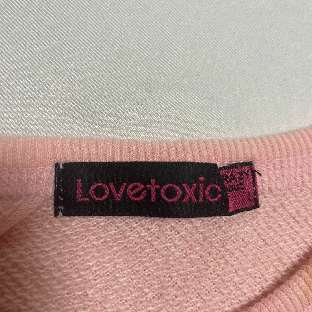 lovetoxic(ラブトキシック)のラブトキ　ピンクトレーナー　t007 キッズ/ベビー/マタニティのキッズ服女の子用(90cm~)(Tシャツ/カットソー)の商品写真