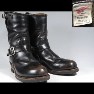 レッドウィング(REDWING)のPT91プリント羽タグ2268エンジニア茶芯?黒9268 2966 PT83(ブーツ)