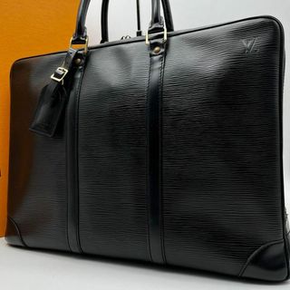 ルイヴィトン(LOUIS VUITTON)の美品鑑定済 ルイヴィトン エピ ポルトドキュマン ヴォワヤージュ 黒 A4可(ビジネスバッグ)