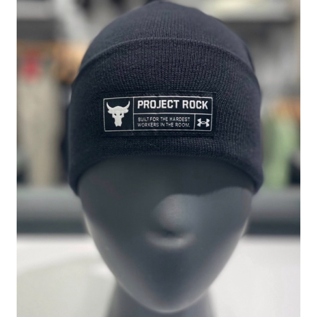 UNDER ARMOUR(アンダーアーマー)のProjectRock アンダーアーマー　トレーニング　ビーニー　キャップ　 メンズの帽子(ニット帽/ビーニー)の商品写真