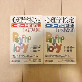 【ほぼ新品・書き込みなし】心理学検定一問一答問題集 A・Bセット(資格/検定)