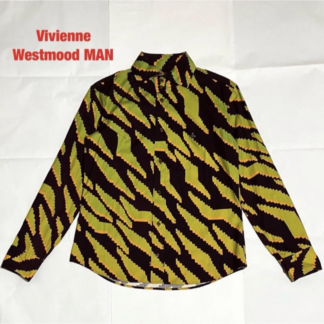 Vivienne Westwood(ヴィヴィアンウエストウッド)の【人気】Vivienne Westwood MAN　総柄シャツ　オーブ　刺繍 メンズのトップス(シャツ)の商品写真