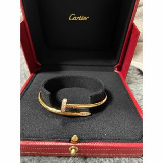 カルティエ(Cartier)の美品　カルティエ  ジュストアンクルブレスレット　サイズ17号(ブレスレット)