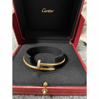 カルティエ(Cartier)の美品　カルティエ  ジュストアンクルブレスレット　サイズ17号(ブレスレット)