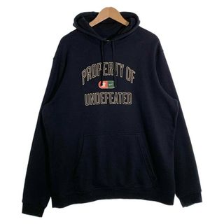 ナイキ(NIKE)のNIKE ナイキ UNDEFEATED アンディーフィーテッド プルオーバースウェットパーカー ブラック Size XXL(パーカー)