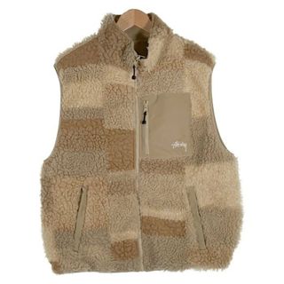 ステューシー(STUSSY)のSTUSSY ステューシー Color block Reversible Vest カラーブロック リバーシブル ベスト ボアフリース Size M(ベスト)