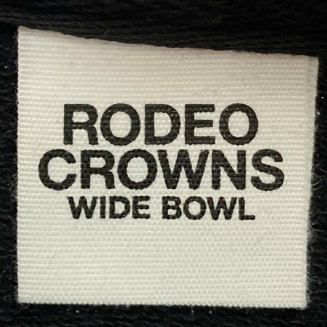 RODEO CROWNS WIDE BOWL(ロデオクラウンズワイドボウル)の★RODEO CROWNS WIDE BOWL ロデオクラウンズワイドボウル 427far90-1420 WEB限定 MG LOGO フーディーWL ブラック sizeF レディースのトップス(パーカー)の商品写真