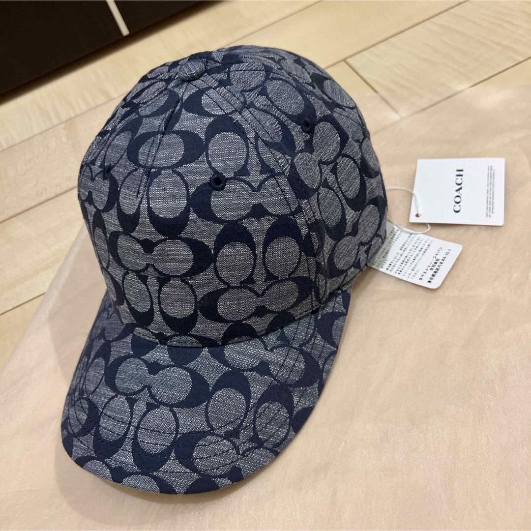COACH シグネチャー シャンブレー ベースボール ハット - 帽子 COACH シグネチャー シャンブレー ベースボール ハット - 帽子