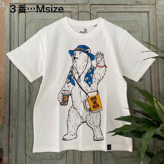 ゴースローキャラバン(go slow caravan)の新入荷！3番 Mサイズ 男女兼用 ゴースロー クマ 熊 くま フェス Tシャツ(Tシャツ/カットソー(半袖/袖なし))