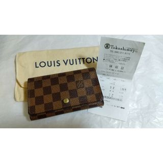 ルイヴィトン(LOUIS VUITTON)の◆LOUIS VUITTON/ダミエ/L字ファスナー/財布/布袋(財布)