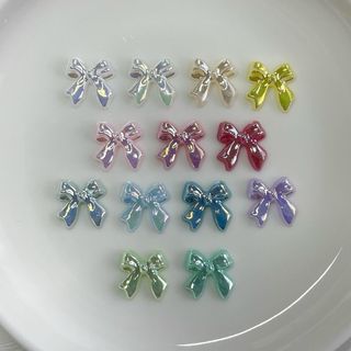 ネイルパーツ リポンパーツ各2P 計26P　【必ずおまけつき】(ネイル用品)