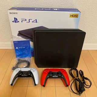 ソニー(SONY)のSONY PlayStation4 一式（本体、コントローラ2個等）(家庭用ゲーム機本体)