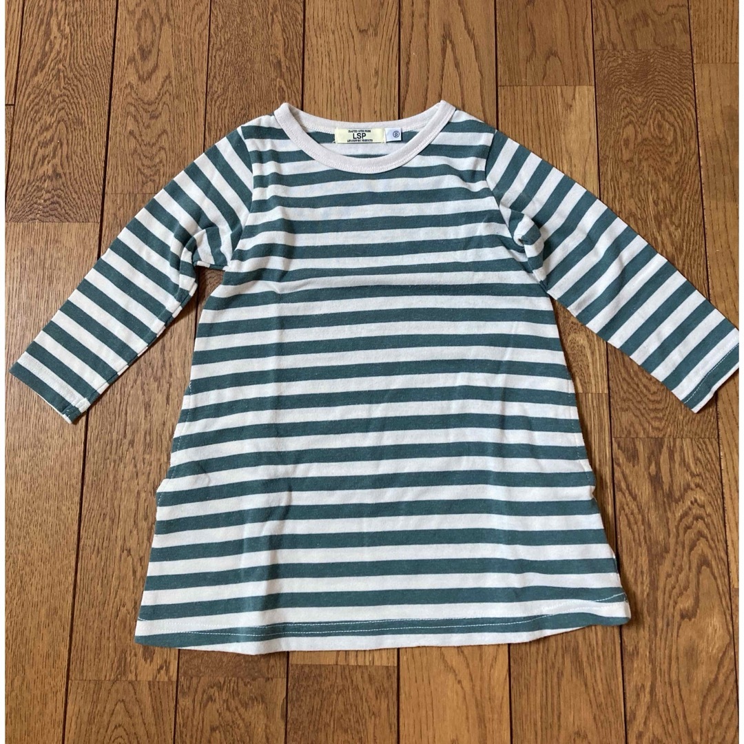 MARKEY'S(マーキーズ)のMARKEY'S｜マーキーズ　LSP ボーダーワンピース　100cm キッズ/ベビー/マタニティのキッズ服女の子用(90cm~)(ワンピース)の商品写真