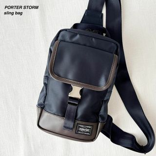 PORTER - 未使用 サックスバー別注 ポーター ストーム ボディバッグ 斜めがけ お洒落 紺