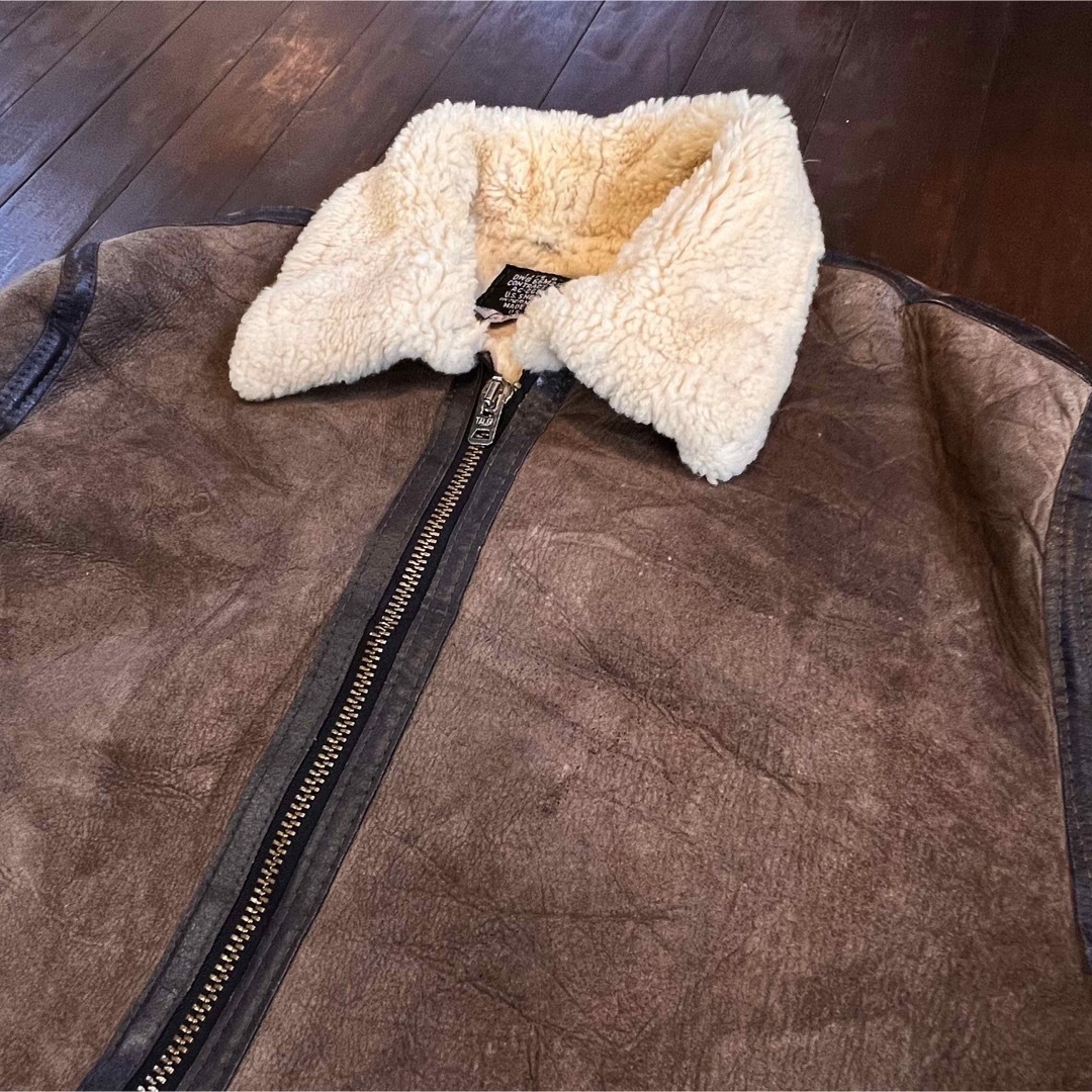 激レア美品！！【US SHEEPSKIN TYPE B-3】フライトジャケット メンズのジャケット/アウター(フライトジャケット)の商品写真